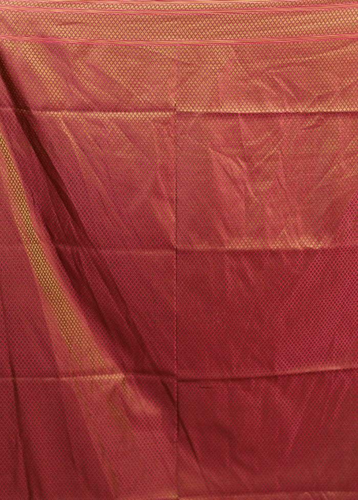 Blue Tanchoi Silk Saree With Blouse Piece