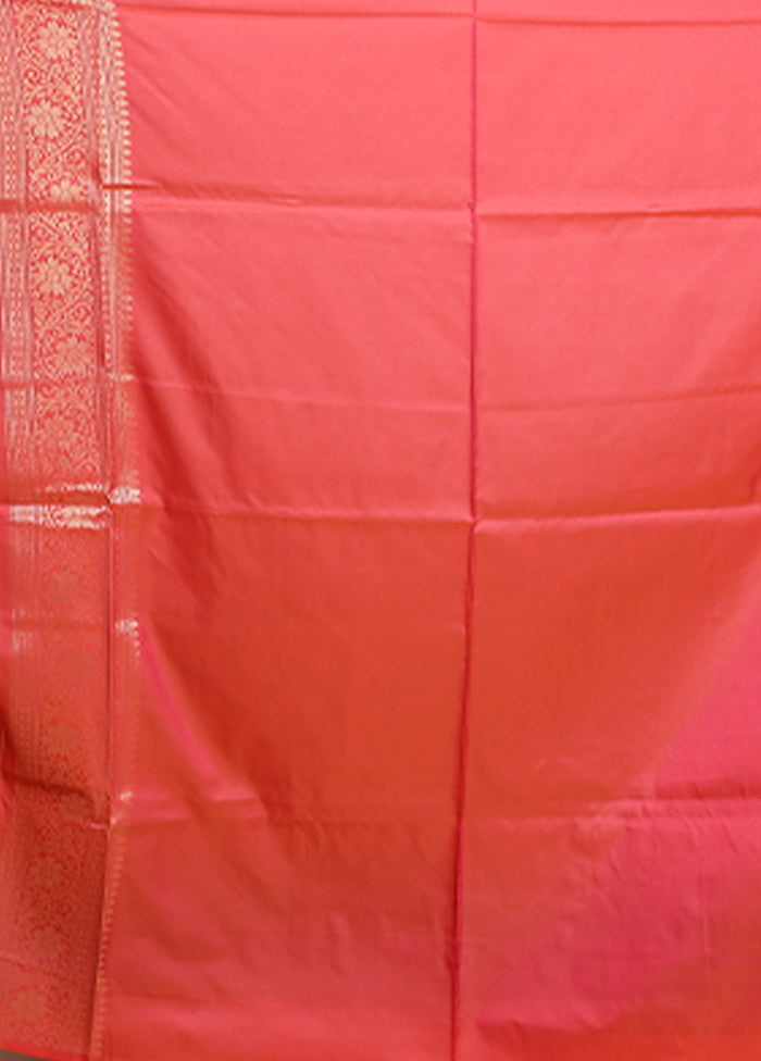 Green Dupion Silk Saree With Blouse Piece