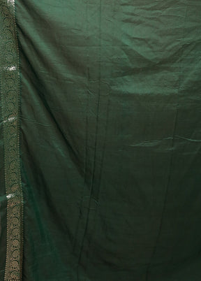 Blue Dupion Silk Saree With Blouse Piece