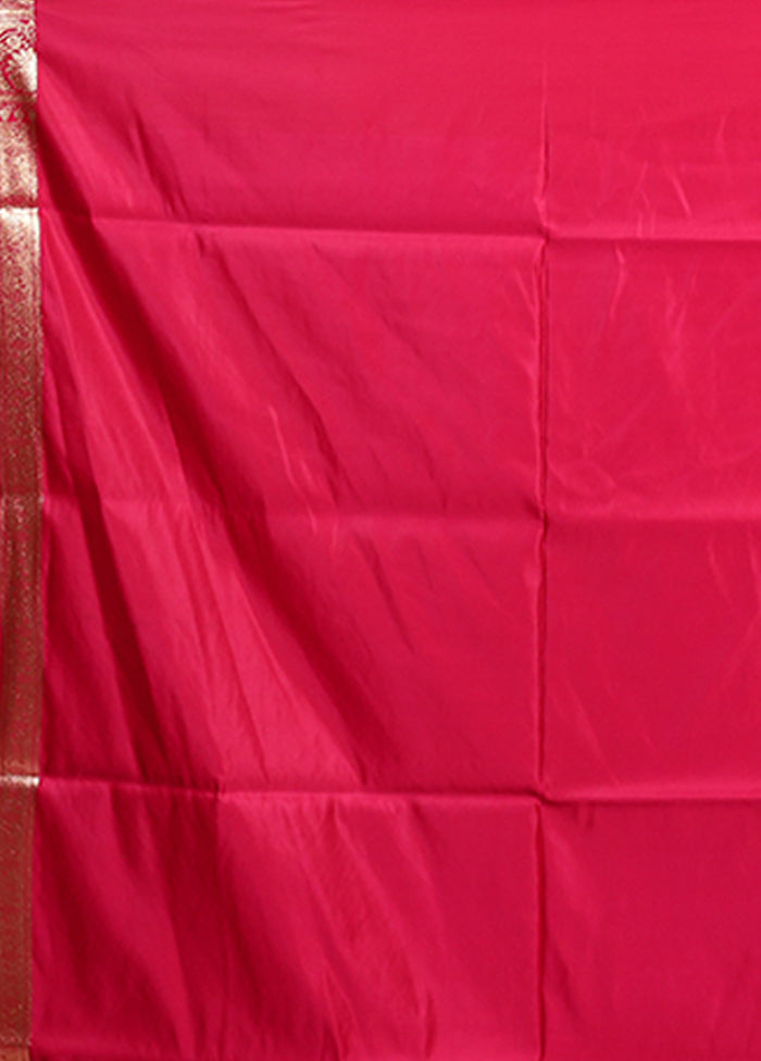 Blue Banarasi Silk Saree With Blouse Piece