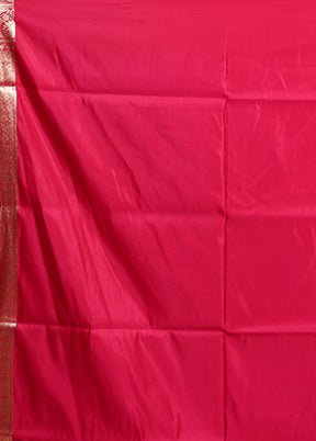 Blue Banarasi Silk Saree With Blouse Piece