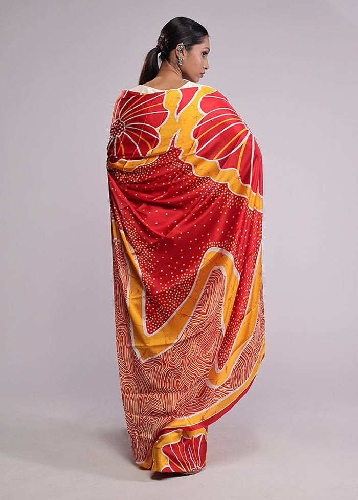 Pink Georgette Saree With Blouse Piece