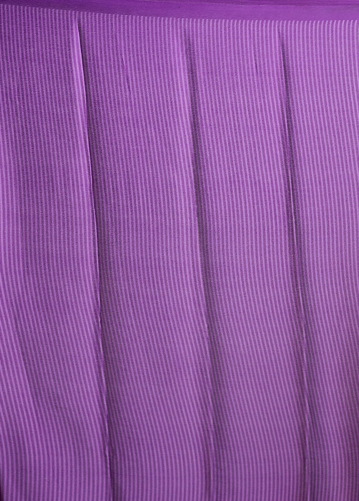 Yellow Georgette Saree With Blouse Piece