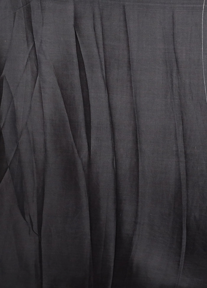 Black Georgette Saree With Blouse Piece