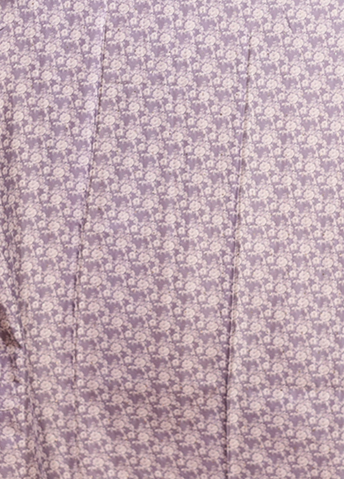 Grey Tussar Silk Saree With Blouse Piece