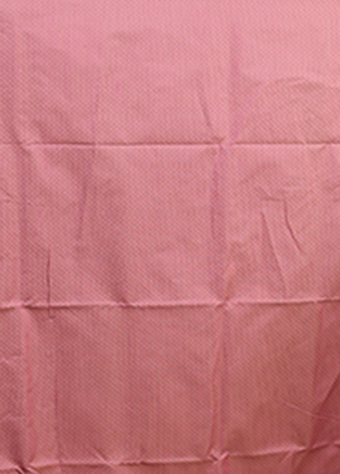 Purple Cotton Saree With Blouse Piece