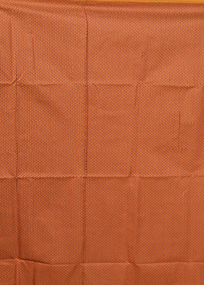 Yellow Cotton Saree With Blouse Piece