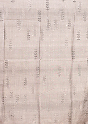 Blue Tussar Silk Saree With Blouse Piece