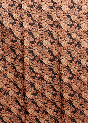 Black Tussar Silk Saree With Blouse Piece