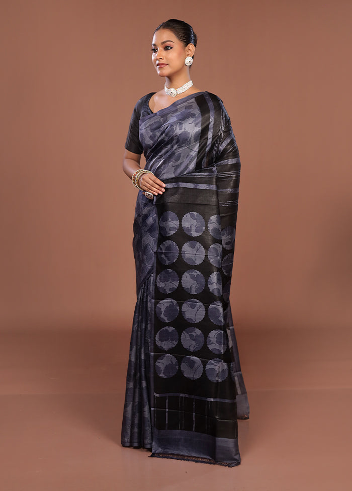 Yellow Printed Pure Silk Saree Without Blouse Piece