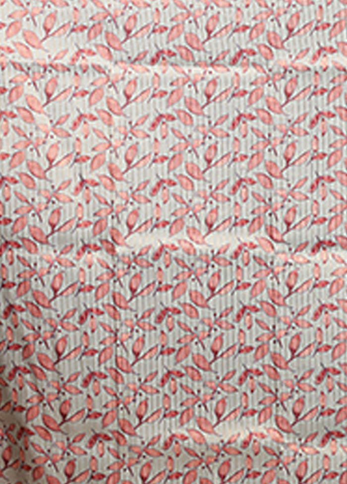 Blue Tussar Silk Saree With Blouse Piece