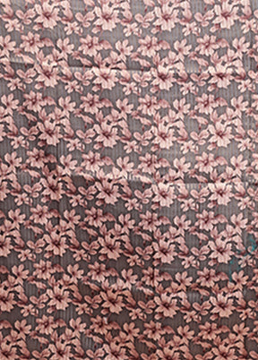 Purple Tussar Silk Saree With Blouse Piece