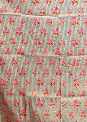 Green Tussar Silk Saree With Blouse Piece