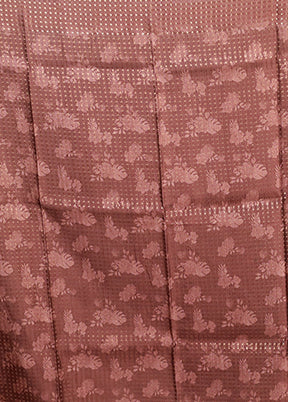 Grey Tussar Silk Saree With Blouse Piece