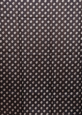 Black Tussar Silk Saree With Blouse Piece