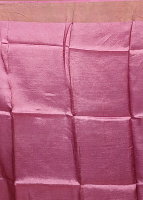 Blue Tussar Silk Saree With Blouse Piece