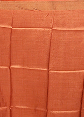 Grey Tussar Silk Saree With Blouse Piece