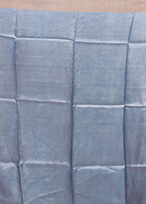 Pink Tussar Silk Saree With Blouse Piece