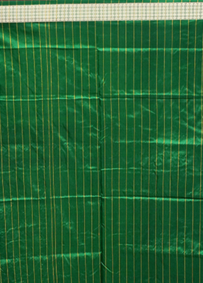 Yellow Handloom Bomkai Pure Silk Saree With Blouse Piece