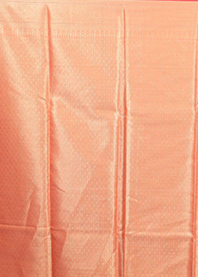 Pink Cotton Saree With Blouse Piece