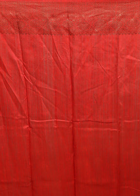 Blue Handloom Tussar Pure Silk Saree With Blouse Piece