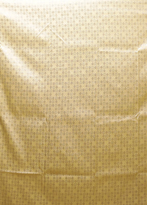 Cream Dupion Silk Saree With Blouse Piece