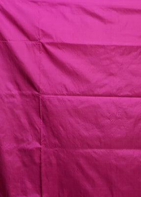 Purple Handloom Katan Pure Silk Saree With Blouse Piece