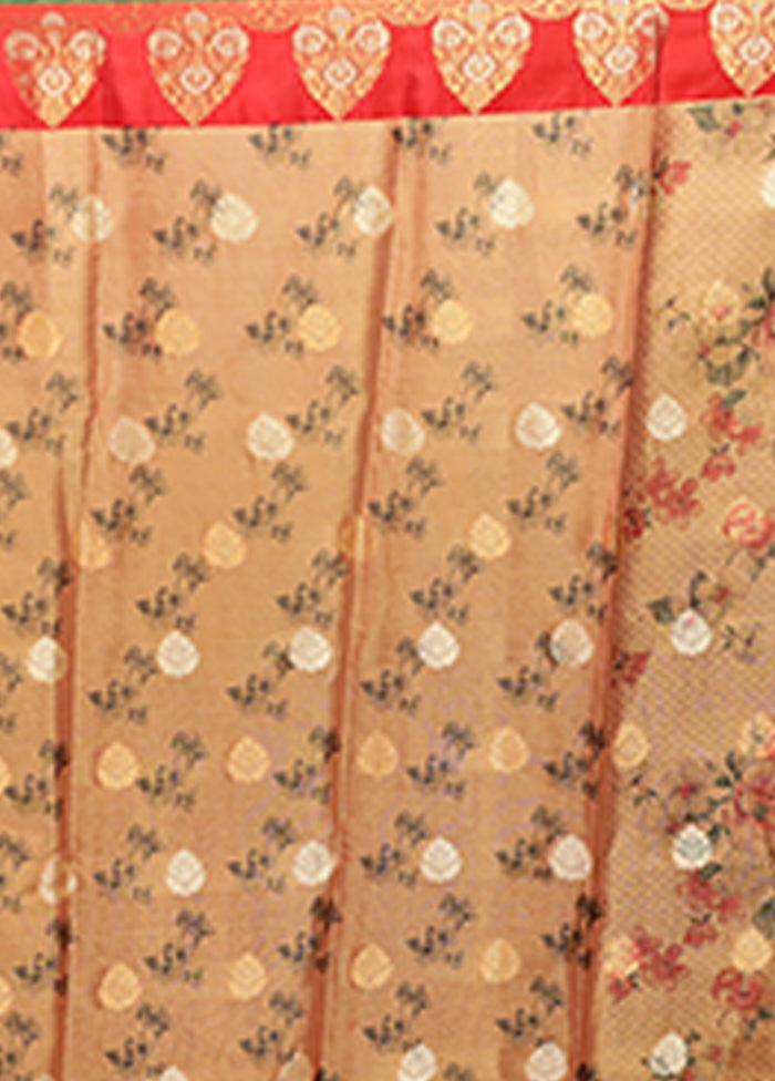 Gold Tissue Silk Saree With Blouse Piece