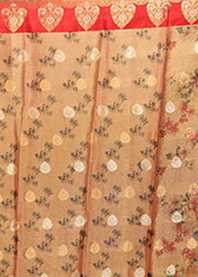 Gold Tissue Silk Saree With Blouse Piece