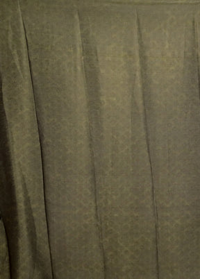 Green Printed Silk Saree Without Blouse Piece