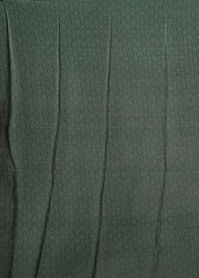 Green Printed Silk Saree Without Blouse Piece