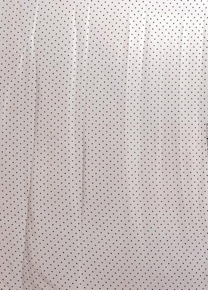 White Printed Silk Saree Without Blouse Piece