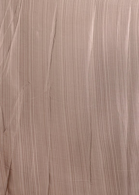 Grey Printed Silk Saree Without Blouse Piece