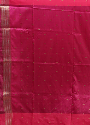 Green Dupion Silk Saree With Blouse Piece