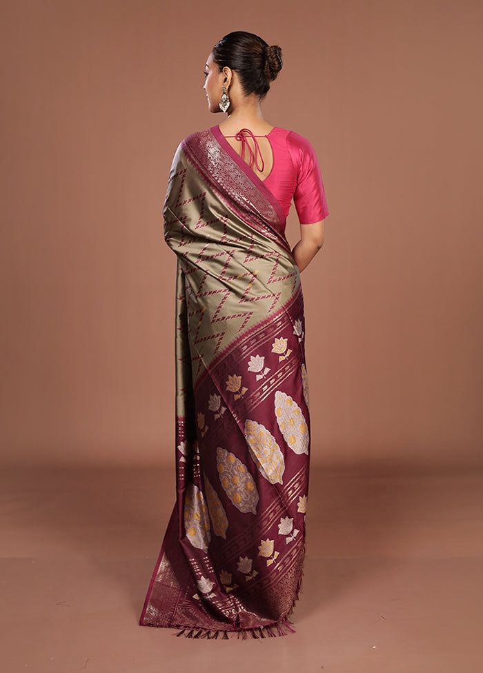 Cream Dupion Silk Saree With Blouse Piece