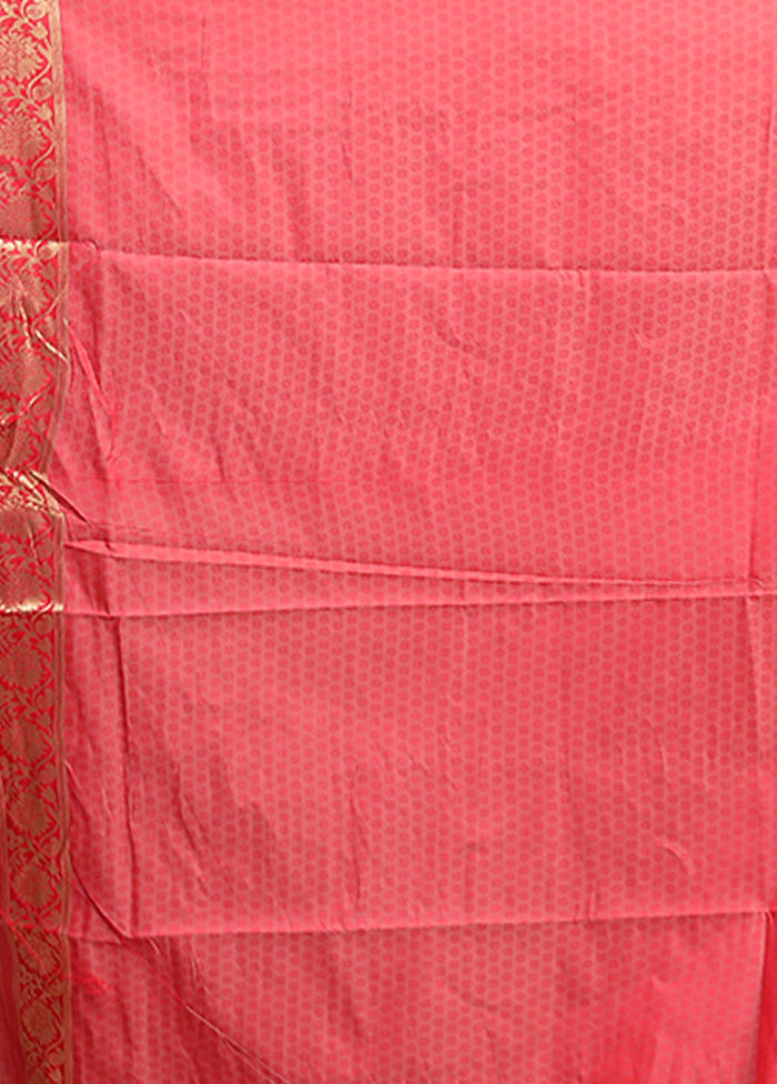 Cream Dupion Silk Saree With Blouse Piece