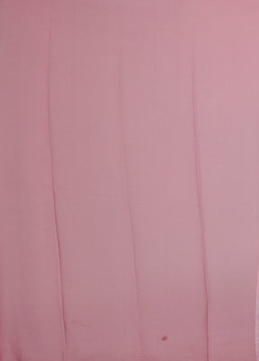 Pink Chiffon Silk Saree With Blouse Piece