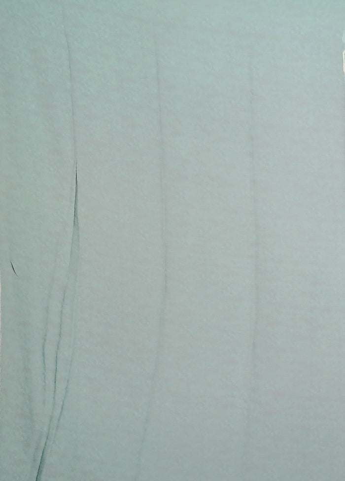 Green Chiffon Silk Saree With Blouse Piece