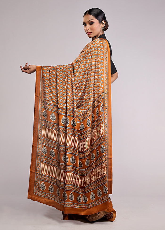 Yellow Chiffon Silk Saree With Blouse Piece