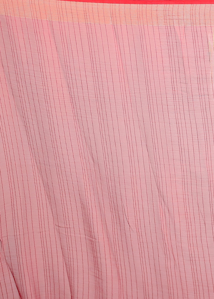 Red Chiffon Silk Saree With Blouse Piece