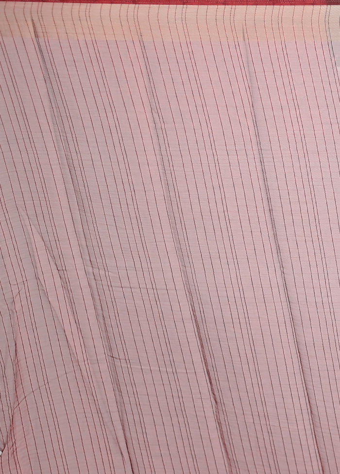 Brown  Chiffon Silk Saree With Blouse Piece