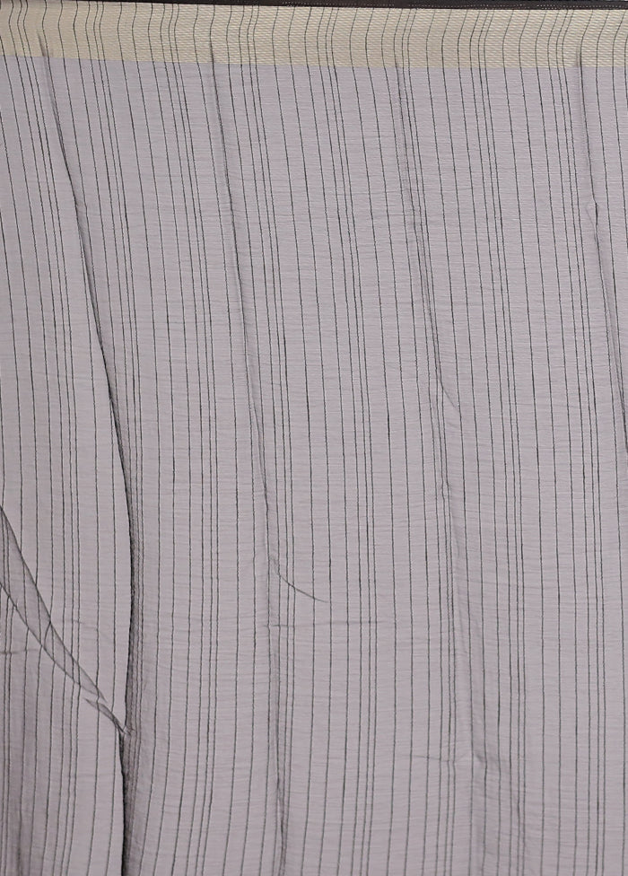 Brown Chiffon Silk Saree With Blouse Piece