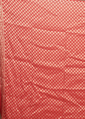 Red Georgette Saree With Blouse Piece