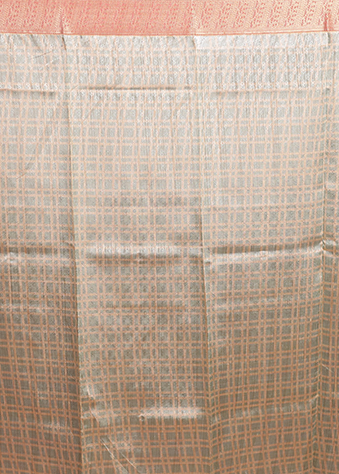 Green Tussar Silk Saree With Blouse Piece