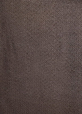 Brown Modal Silk Saree With Blouse Piece