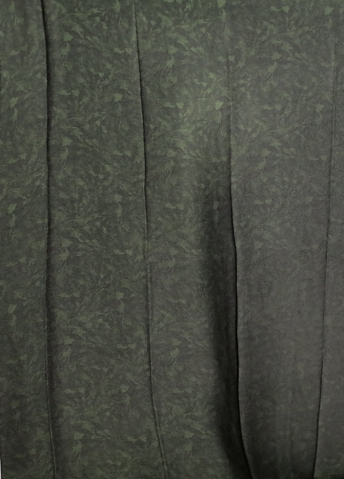 Green Printed Silk Saree Without Blouse Piece