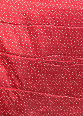 Grey Printed Silk Saree Without Blouse Piece