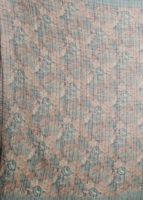 Blue Chiffon Silk Saree With Blouse Piece