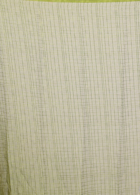 Green Chiffon Silk Saree With Blouse Piece