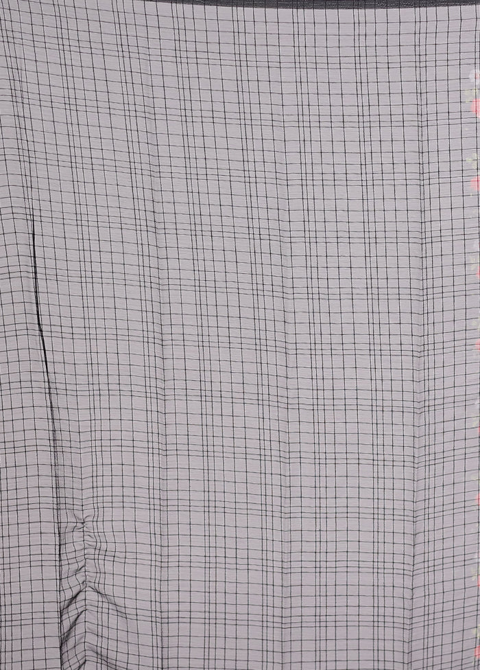 Black Chiffon Silk Saree With Blouse Piece